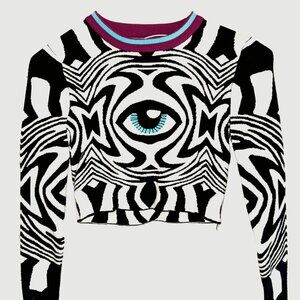 RARE UNIF Eye swirl cropped long sleeve